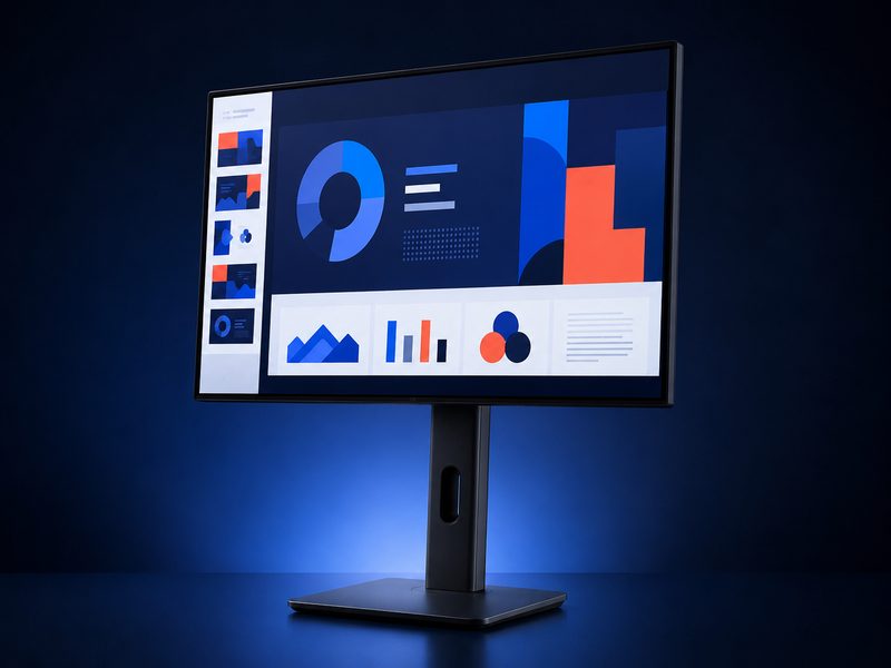 ASUS ProArt PA278CV 27-inch factory-calibrated QHD monitor in a home office